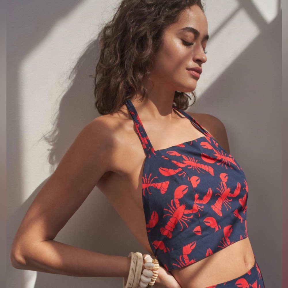 Anthropologie Eva Franco Lobster Halter Top